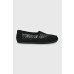 Toms espadrile Alpargata - črna. Espadrile iz kolekcije Toms. Model izdelan iz tekstilnega materiala.