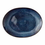 Modri lončeni krožnik Bitz Mensa, 30 x 22,5 cm