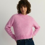 Reserved - LADIES` SWEATER - avrora roza avrora roza 50% MOHER, 30% POLIAMID, 18% VOLNA, 2% ELASTAN 188EN-35X