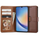 Onasi Wallet denarnica usnjena preklopna torbica Samsung Galaxy A14 - rjava