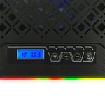 Esperanza Podstavek za prenosnik GALERNE 19", LCD, RGB, 2x USB, 6x ventilator