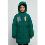 Otroška jakna Bobo Choses zelena barva - zelena. Otroški jakna iz kolekcije Bobo Choses. Podložen model, izdelan iz materiala s potiskom.