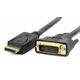 GEMBIRD CC-DPM-DVIM-3M DisplayPort na DVI-D (Dual Link) (24+1) adapterski kabel 3m Črn