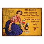 Kovinski znak Antic Line Maison Michel, 21 x 15 cm