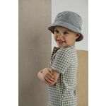 Otroški bombažni klobuk Jamiks SENAKI siva barva - siva. Otroški klobuk iz kolekcije Jamiks. Model z ozkim robom, izdelan iz enobarvnega materiala.