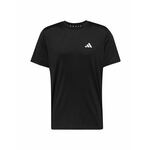 Kratka majica za vadbo adidas Performance Training Essentials črna barva - črna. Kratka majica za vadbo iz kolekcije adidas Performance. Model izdelan iz materiala, ki absorbira vlago.