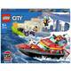 LEGO® City 60373 Gasilski reševalni čoln in čoln