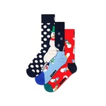 Nogavice Happy Socks Snowman Socks Gift Set 3-pack - pisana. Nogavice iz kolekcije Happy Socks. Model izdelan iz elastičnega, vzorčastega materiala. V kompletu so trije pari.