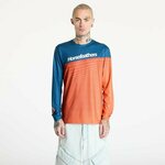 Dres Horsefeathers Quantum Ls Bike Jersey Petrol/ Burnt Orange S