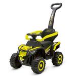 Otroški električni poganjalec Baby Mix Ruggy z vodilno palico rumen