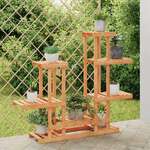 Greatstore Stojalo za rastline 95x25x96 cm trden les jelke