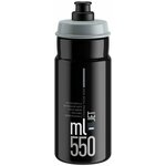 Elite Steklenica Jet Black s sivim logotipom, 550 ml