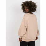Ex moda Ženska majica s kapuco z vezenino MILEY beige EM-BL-536__3.76_384612 Univerzalni