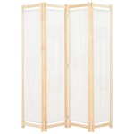 vidaXL Paravan 4-delni 160x170x4 cm blago kremne barve