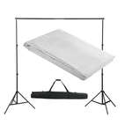 vidaXL Belo Platno / Ozadje za Fotografiranje z Ogrodjem 300 x cm