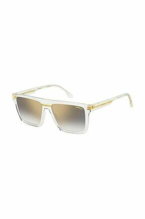 Sončna očala Carrera bela barva - bela. Sončna očala iz kolekcije Carrera. Model s toniranimi stekli in okvirji iz plastike. Ima filter UV 400.
