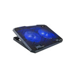 WEBHIDDENBRAND C-TECH CLP-140, hladilna podloga, 15,6", 2x 140 mm, 2x USB, modra osvetlitev
