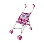 voziček za punčke reig modra roza zložljiv 25,5 x 41,5 x 55,5 cm
