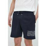 Kratke hlače Tommy Hilfiger moški, mornarsko modra barva - mornarsko modra. Kratke hlače iz kolekcije Tommy Hilfiger. Model izdelan iz pletenine. Izjemno mehek material.