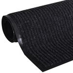 vidaXL PVC Predpražnik Črne Barve 90 x 150 cm