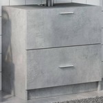 vidaXL Omarica za umivalnik betonsko siva 59x37x59 cm inženirski les
