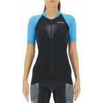 UYN Granfondo OW Biking Lady Shirt Short Sleeve Jersey Blackboard/Danube Blue S