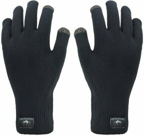 Sealskinz Waterproof All Weather Ultra Grip Knitted Glove Black L Kolesarske rokavice