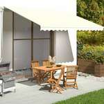 Vidaxl Nadomestno blago za tendo krem 4,5x3,5 m