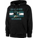 San Jose Sharks NHL Burnside Pullover Hoodie Jet Black M Hokejski pulover