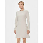 Calvin Klein Vsakodnevna obleka Hw Viscose Fit &amp; Flare Dress K20K206336 Bež Regular Fit