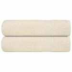vidaXL Brisače za tuširanje 2 kos krem 70x140 cm 360 g/m² 100% bombaž