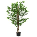 vidaXL Umetna rastlina fikus 788 listov 120 cm zelena