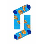 Nogavice Happy Socks Number One Dad turkizna barva - turkizna. Visoke nogavice iz kolekcije Happy Socks. Model izdelan iz elastičnega, vzorčastega materiala.