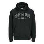 JACK & JONES Majica 'JJECaleb' črna / bela