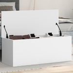 vidaXL Škatla za shranjevanje bela 90x35x35 cm inženirski les