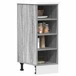 Vidaxl Spodnja omarica siva sonoma 30x44,5x81,5 cm iverna plošča