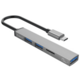 Orico priključna postaja USB-C 4 v 1, 1x USB 3.0, 2x USB 2.0, TF, 0.15m, aluminij, siva (AH-12F-GY-BP)