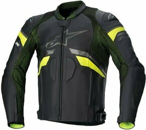 Alpinestars GP Plus R V3 Rideknit Leather Jacket Black/Yellow Fluo 58 Usnjena jakna