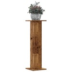 vidaXL Stojalo za rastline 2 kosa starinski les 30x30x95 cm inž. les