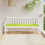 Vidaxl Blazina za vrtno klop svetlo zelena 180x50x7 cm oxford tkanina