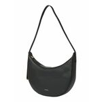 Usnjena torbica Coccinelle črna barva - črna. Velika torbica iz kolekcije Coccinelle. Model na zapenjanje, izdelan iz naravnega usnja. Model je enostaven za čiščenje in vzdrževanje.