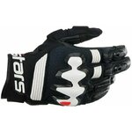 Alpinestars Halo Leather Gloves Black/White M Motoristične rokavice