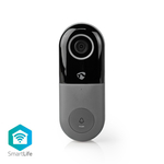 Nedis WIFICDP10GY WiFi Smart Video Camera Doorbell, App Control, microSD, HD 720p