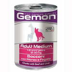 Adult Medium hrana za pse, z govedino in jetri, 24 x 415 g