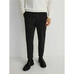 Reserved - Jogger hlače iz rebrastega žameta - temno siva temno siva 100% POLIESTER 4189C-90X