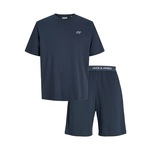 JACK & JONES Obleka za doma 'JACOMAHA' mornarska / bela 25560436