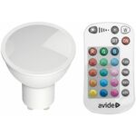 AVIDE pametna LED žarnica 4.2W, GU10 RGB+W ASGU10RGBW-4.2W-RC