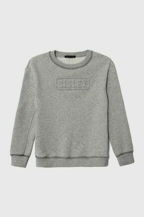 Otroški pulover Sisley siva barva - siva. Otroški pulover iz kolekcije Sisley