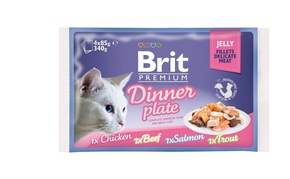 Brit Premium Cat Delicate Fillets in Jelly Dinner Plate - 340 g