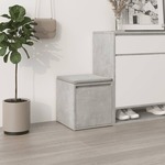 vidaXL Predalnik betonsko siv 40,5x40x40 cm inženirski les